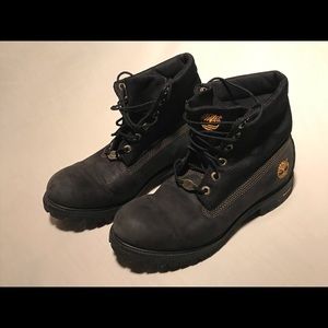 Timberland Black Leather Rolltop Mesh Boots Men's